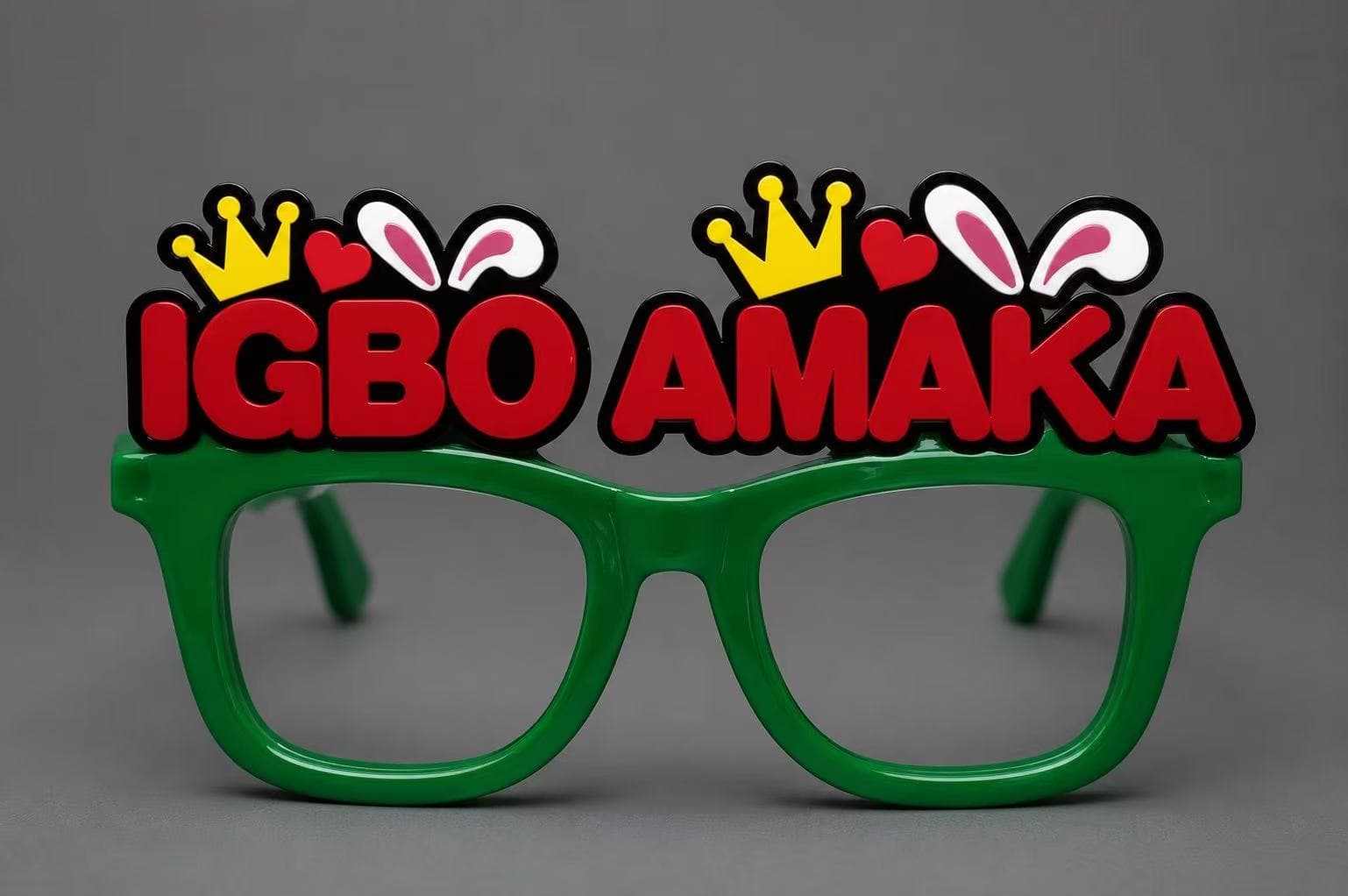 Igbo Amaka Party Glasses